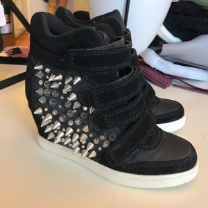 Spiked Sneaker wedges